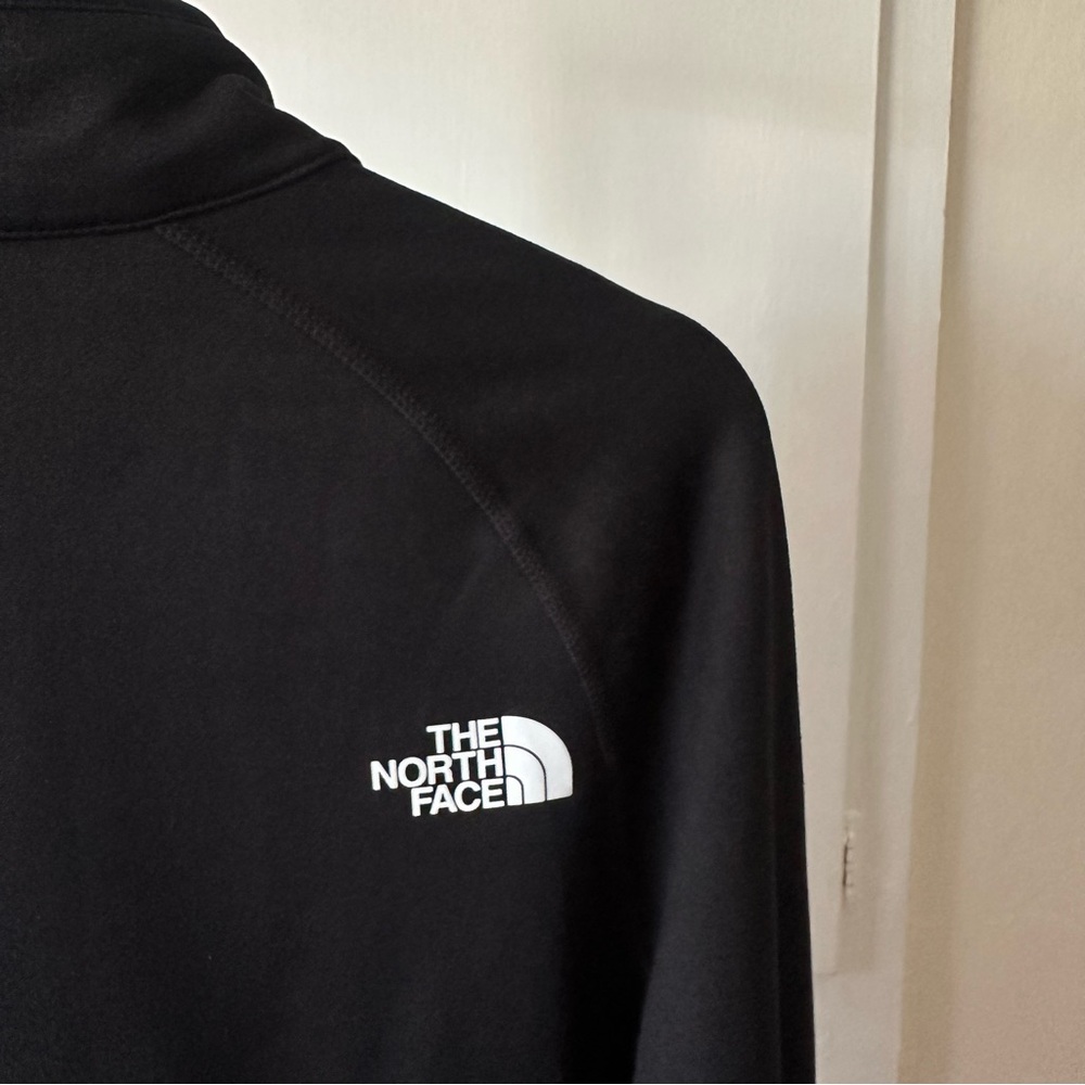 The North Face Black Performance Fleece Pull over 1/4 Zip Jacket Sz M - Picture 5 of 9